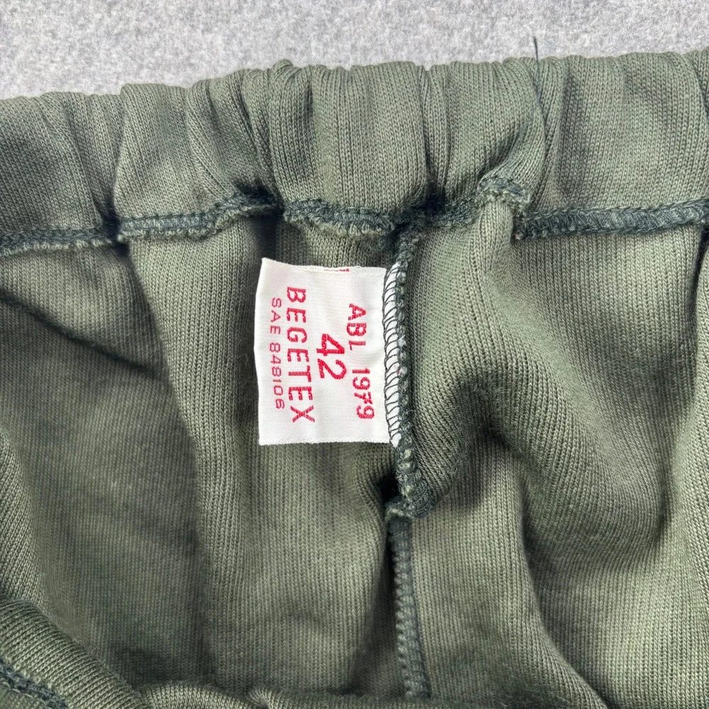 Vintage 1979 Belgian‎ Army Begetex Wool Blend Thermal Pants Olive Green Sz 42